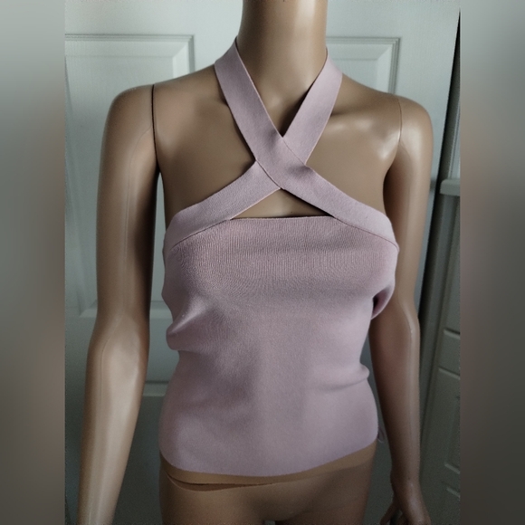 525 America Sweaters - 525 America Women's Rose Pink Halter Top